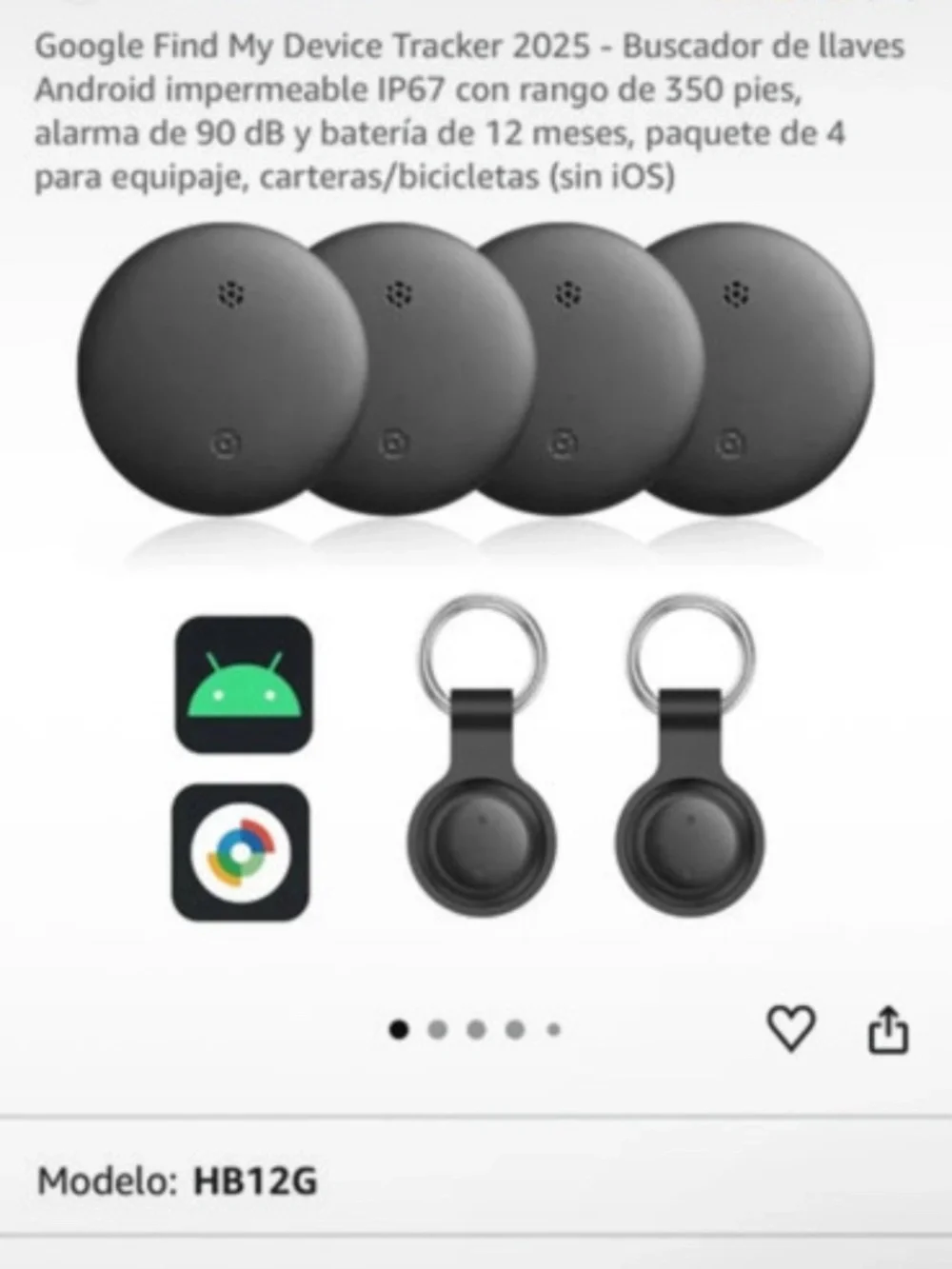 Wireless air tag for android